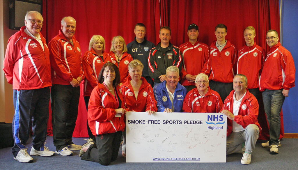 Launch of Smoke-free Highland and the Smoke-free Sports pledge.